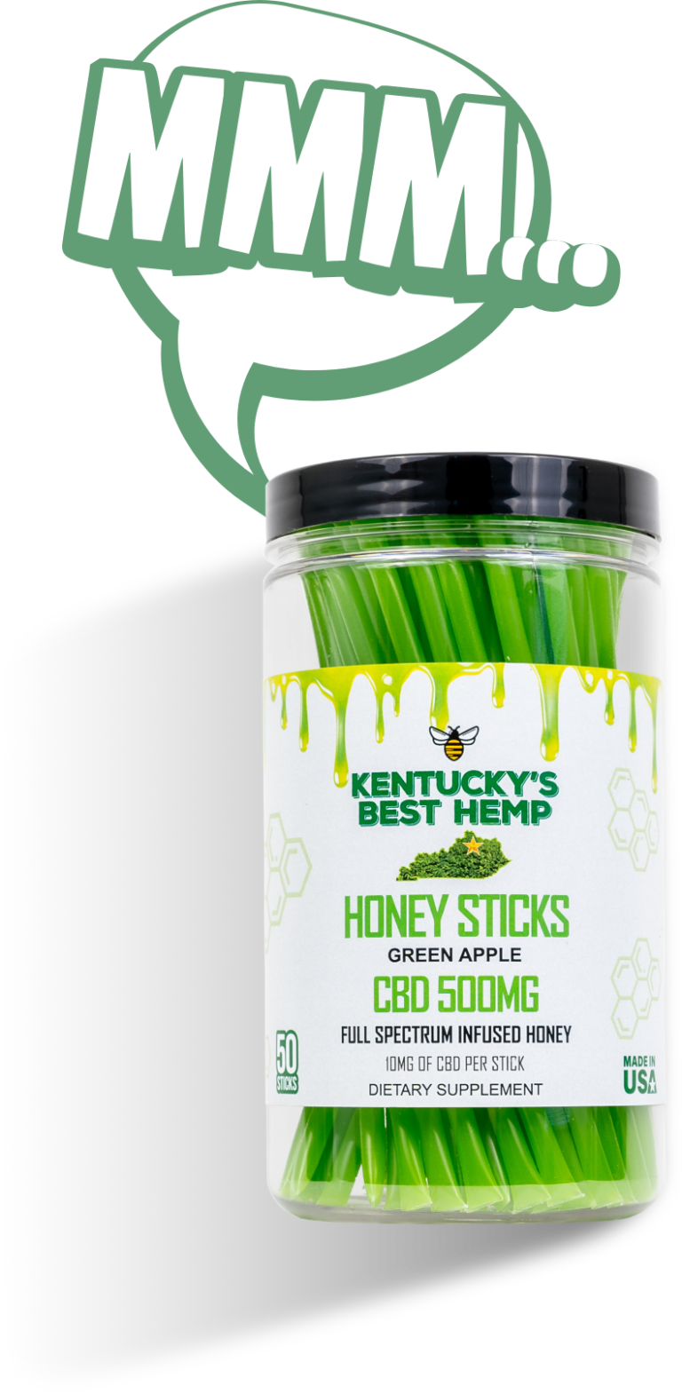 Kentucky's Best Hemp Broad Spectrum Honey Sticks